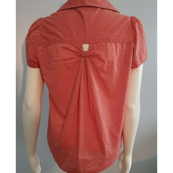 Marc Jacob Coral Button-down Top Sz 6 - Picture 3 of 8